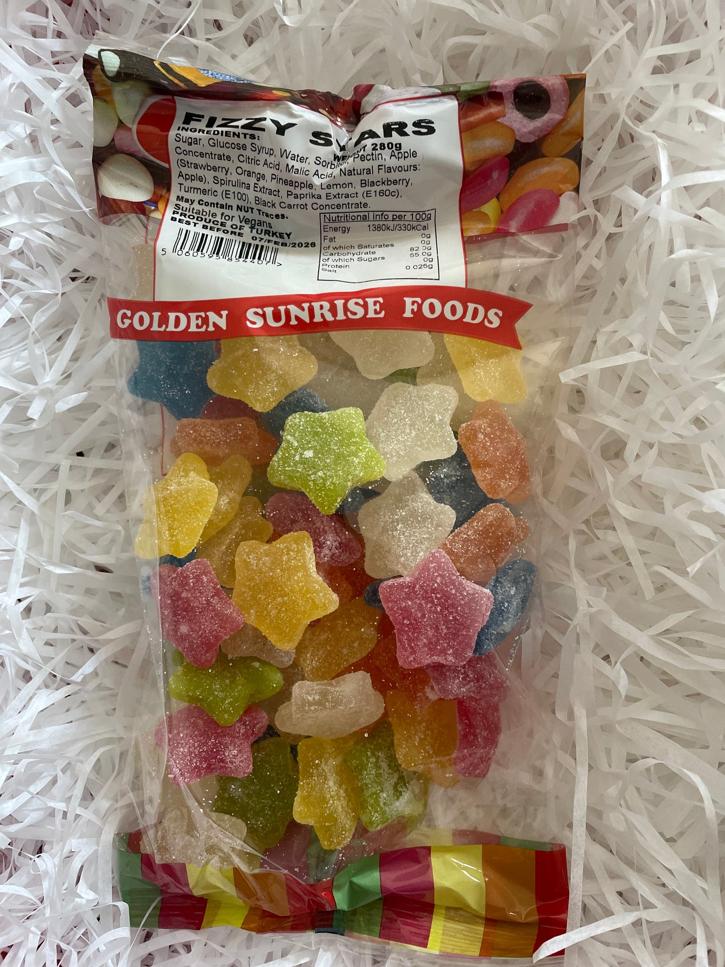 Fizzy Stars (V) – A Vegan-Friendly Fizzy Delight - 280g