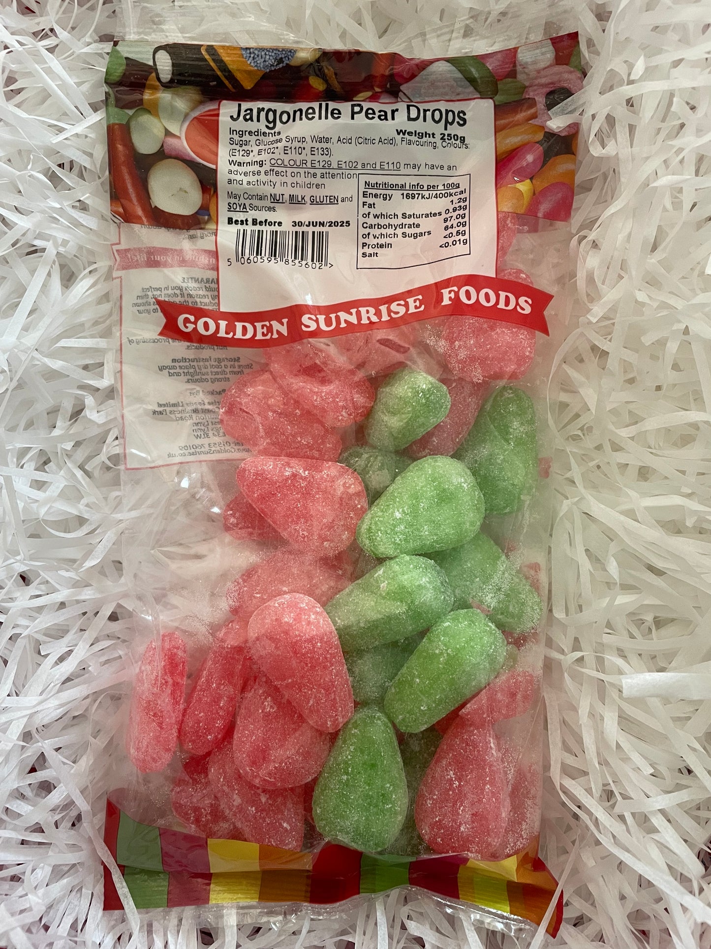 Jargonelle Pear Drops – A Classic Fruity Delight - 250g