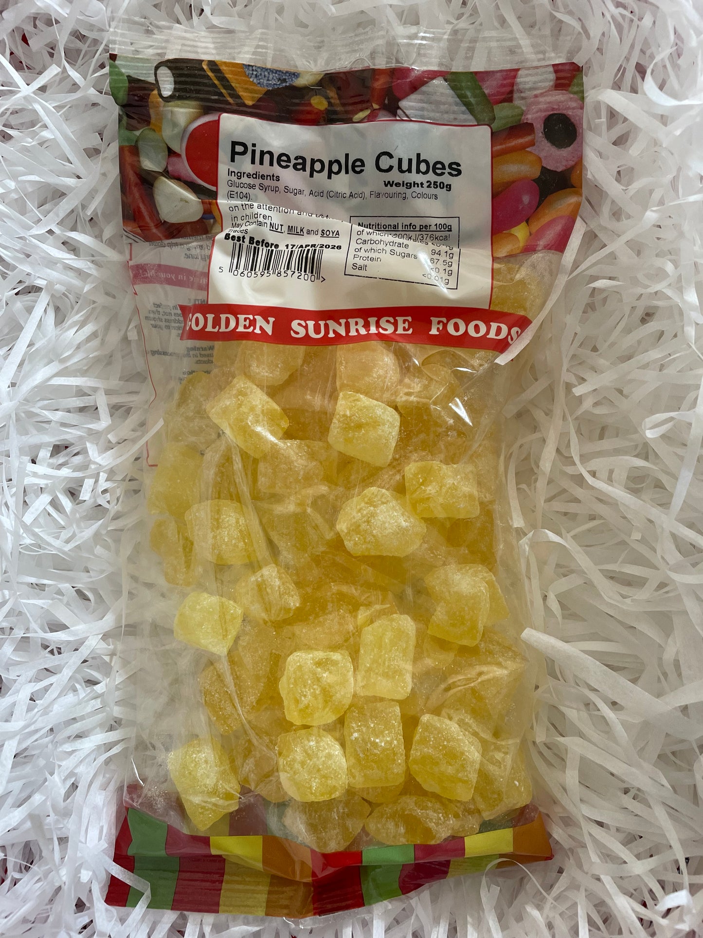 Pineapple Cubes – A Tropical Burst of Sweetness - 250g