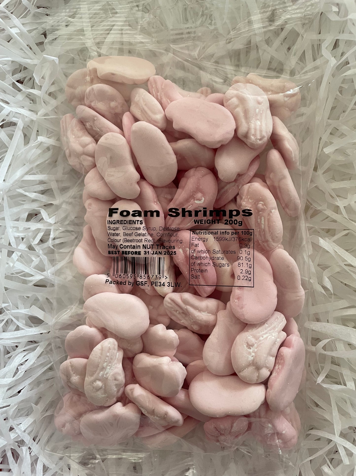 Foam Shrimps – A Chewy Ocean of Sweetness - 200g