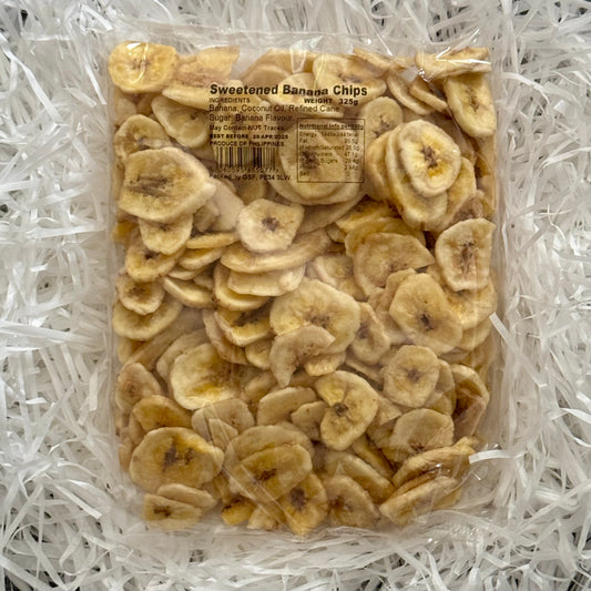 Sweetened Banana Chips - A Crunchy and Delicious Treat - 325g
